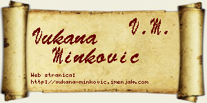 Vukana Minković vizit kartica